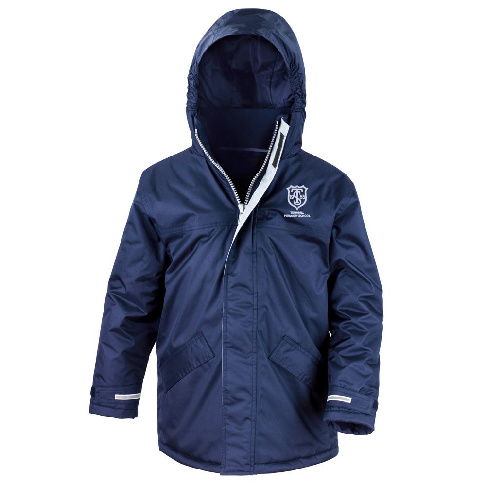 Townhill Primary Core Kids Winter Parka Navy