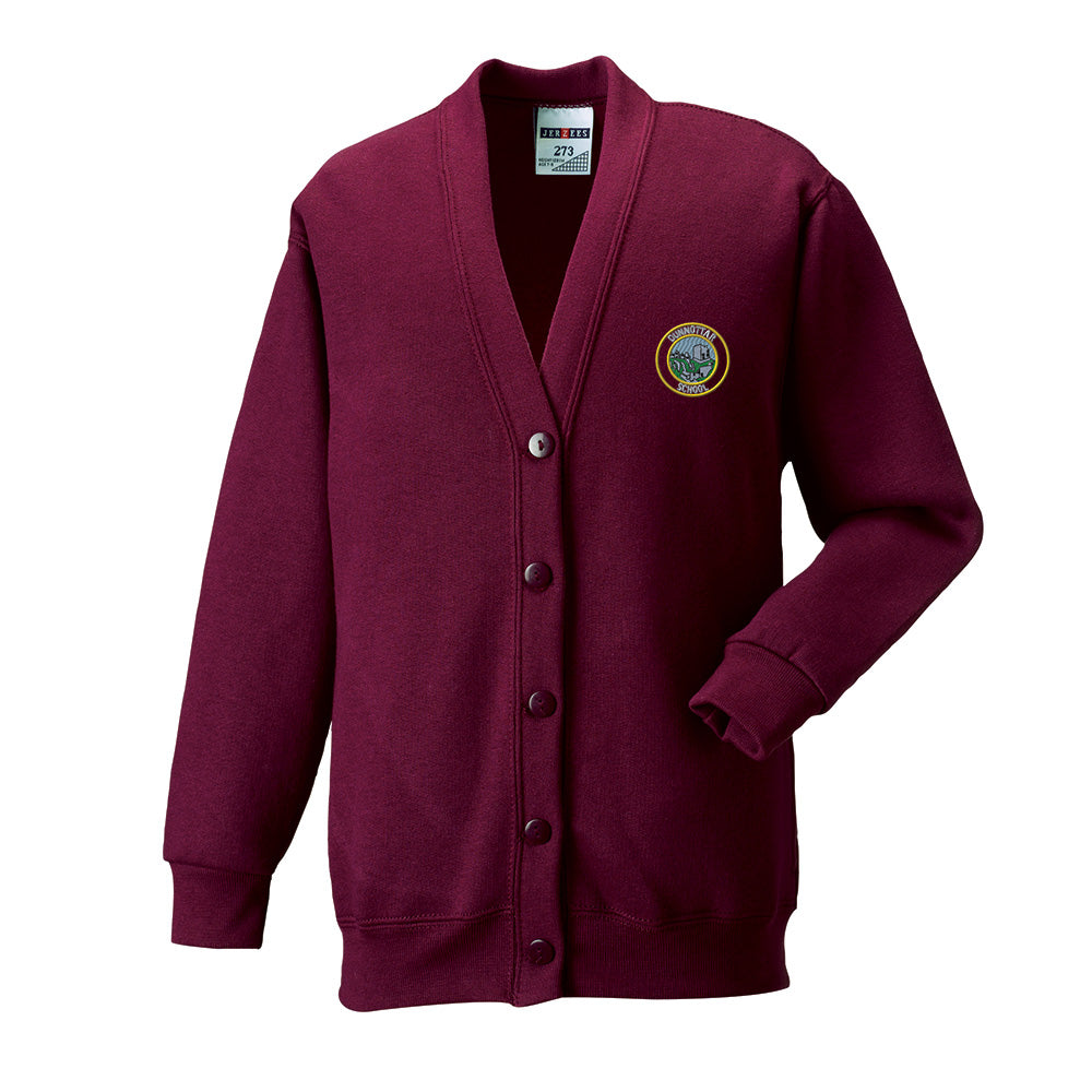 Burgundy cardigan school sale