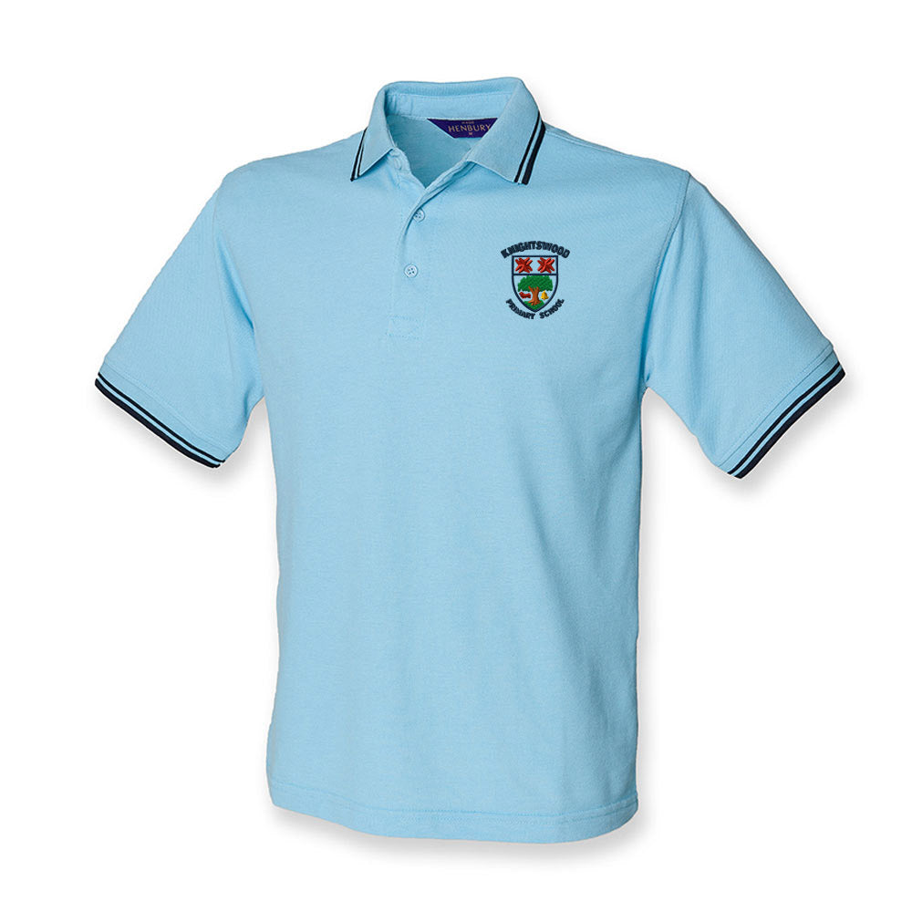 Knightswood Primary Trimmed Polo Sky/Navy