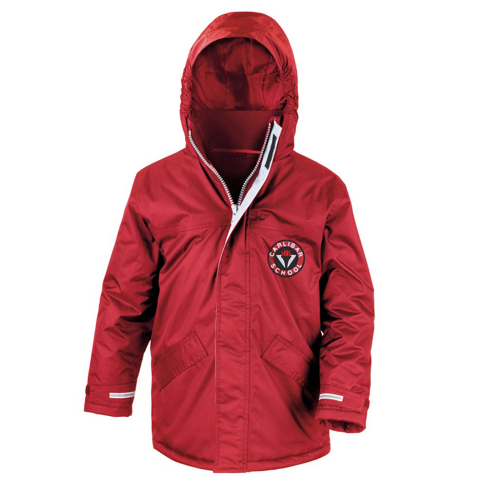 Carlibar Primary Core Kids Winter Parka Red