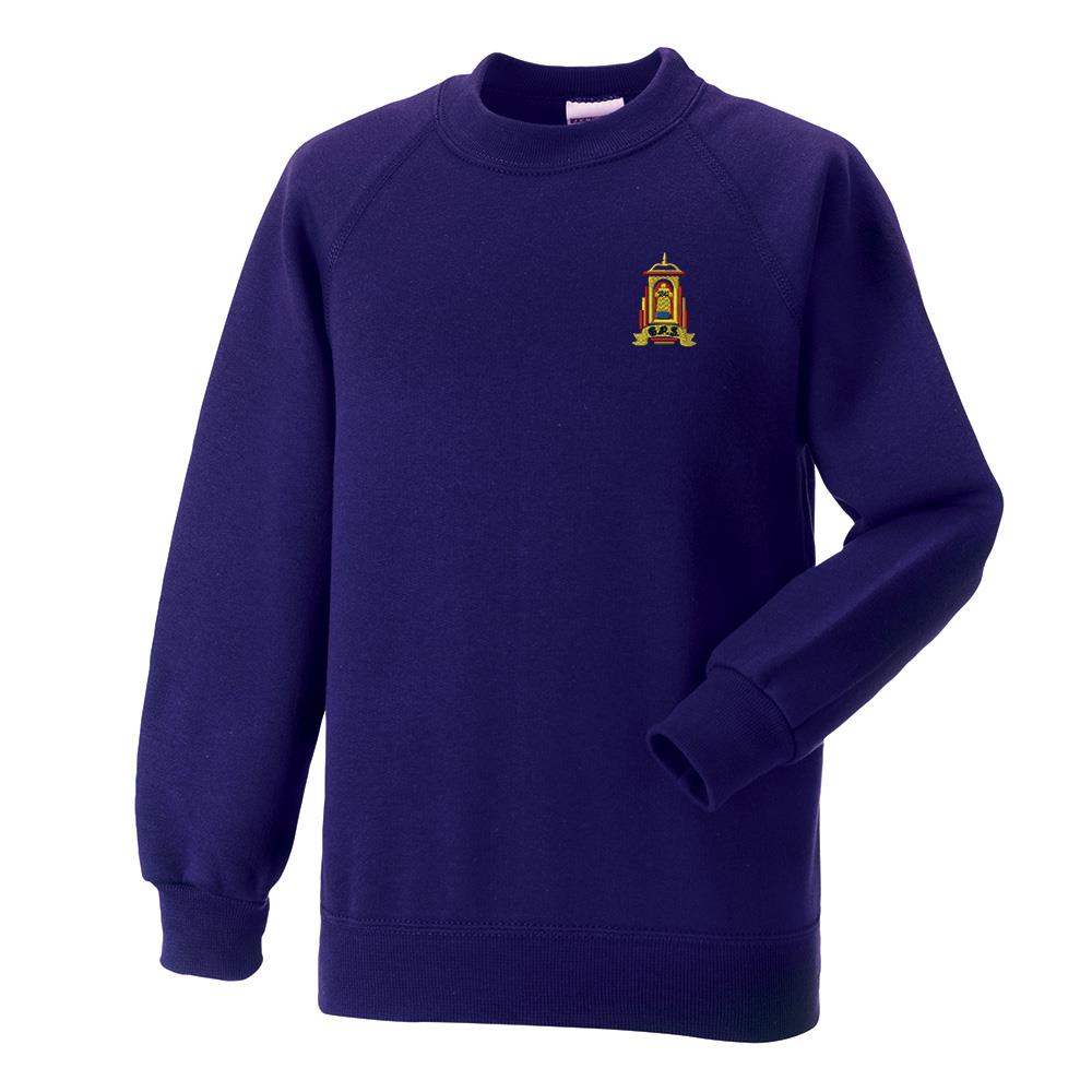 Golspie Primary Crew Neck Sweatshirt Purple