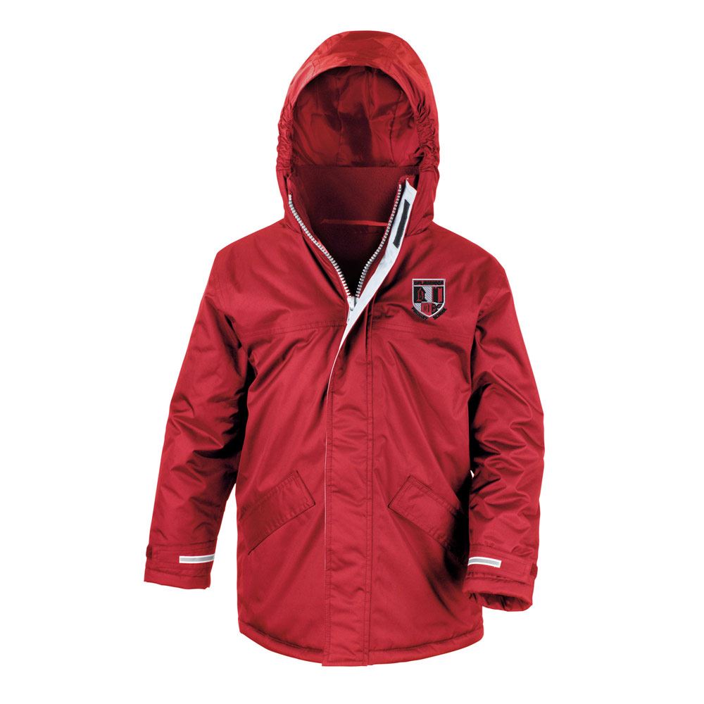 Uplawmoor Primary Core Kids Winter Parka Red