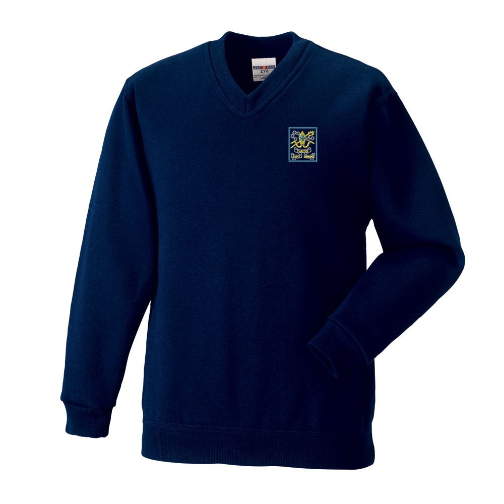 St Ninians Primary V-Neck Sweatshirt Navy