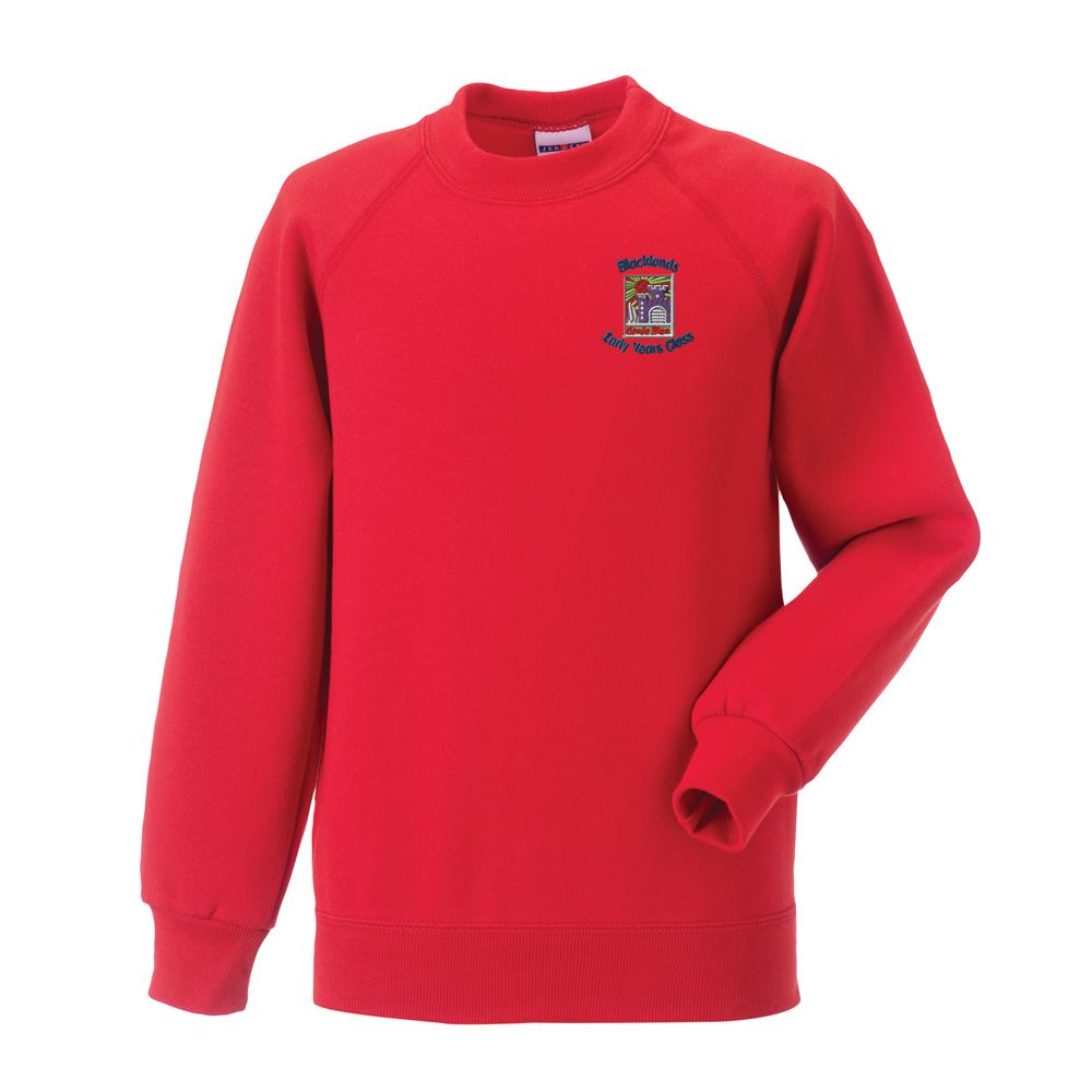 Blacklands Early Years Class Crew Neck Sweatshirt Red