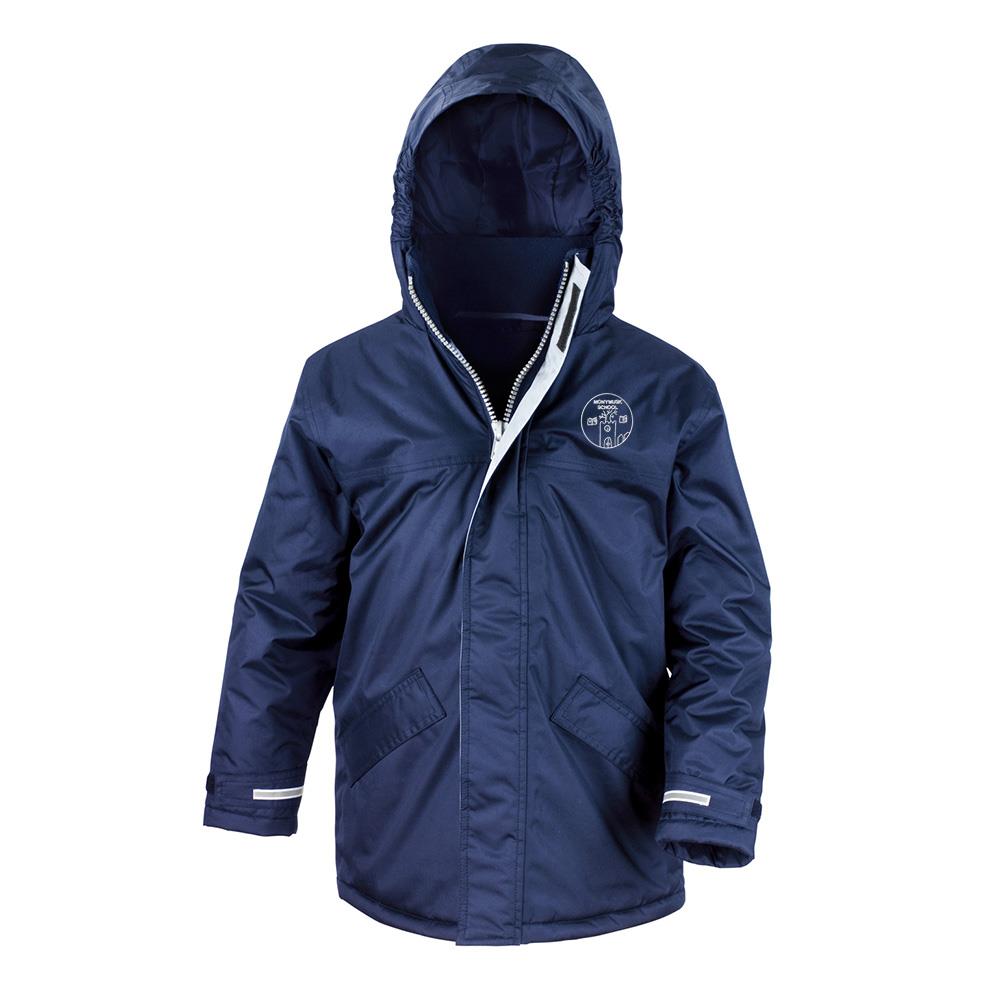 Monymusk Primary Core Kids Winter Parka Navy