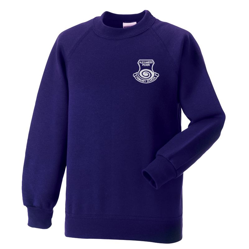 Alexander Peden Primary Crew Neck Sweatshirt Purple