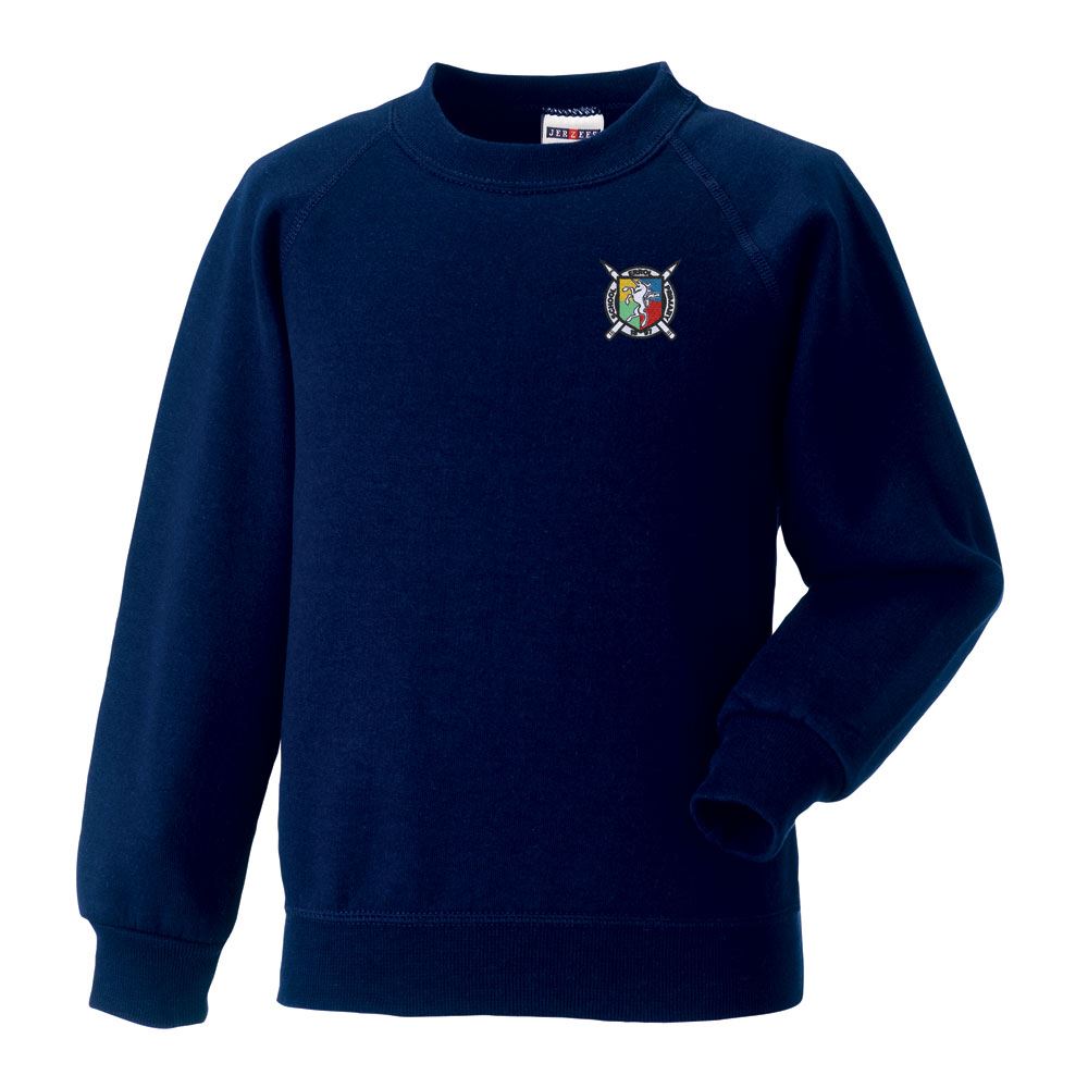 Errol Primary Crew Neck Sweatshirt Navy