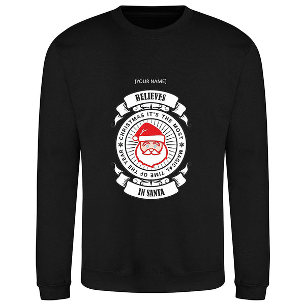 Customised Believes in Santa Jumper