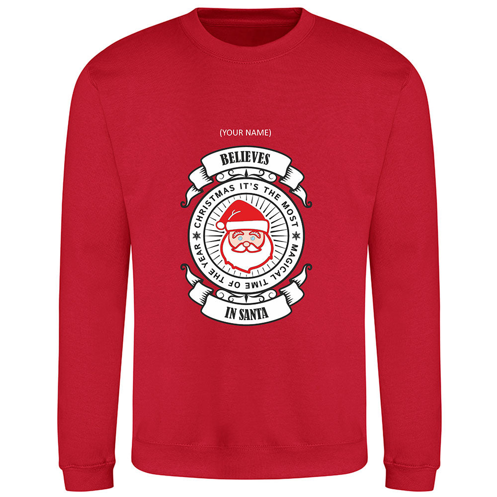 Customised Believes in Santa Jumper
