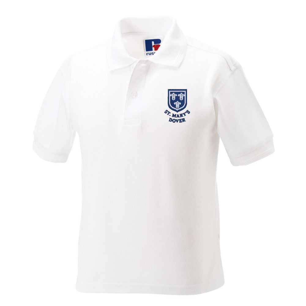 St Marys Primary Dover Poloshirt White