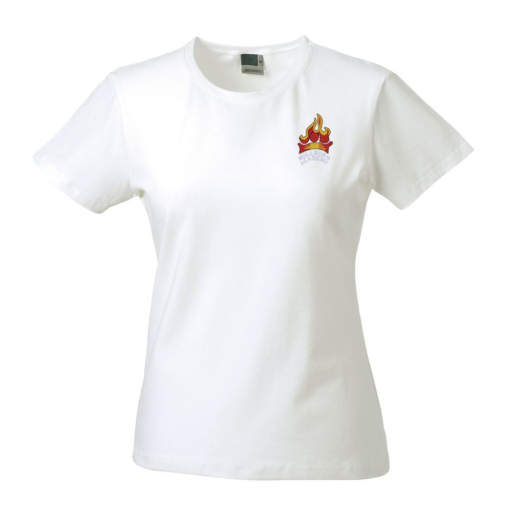 Millburn Academy Senior Ladies T-Shirt White