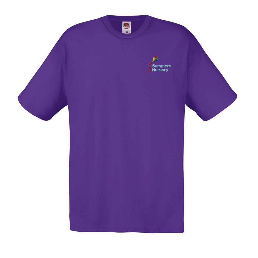 Summers Nursery Staff Senior Original T-Shirt Purple