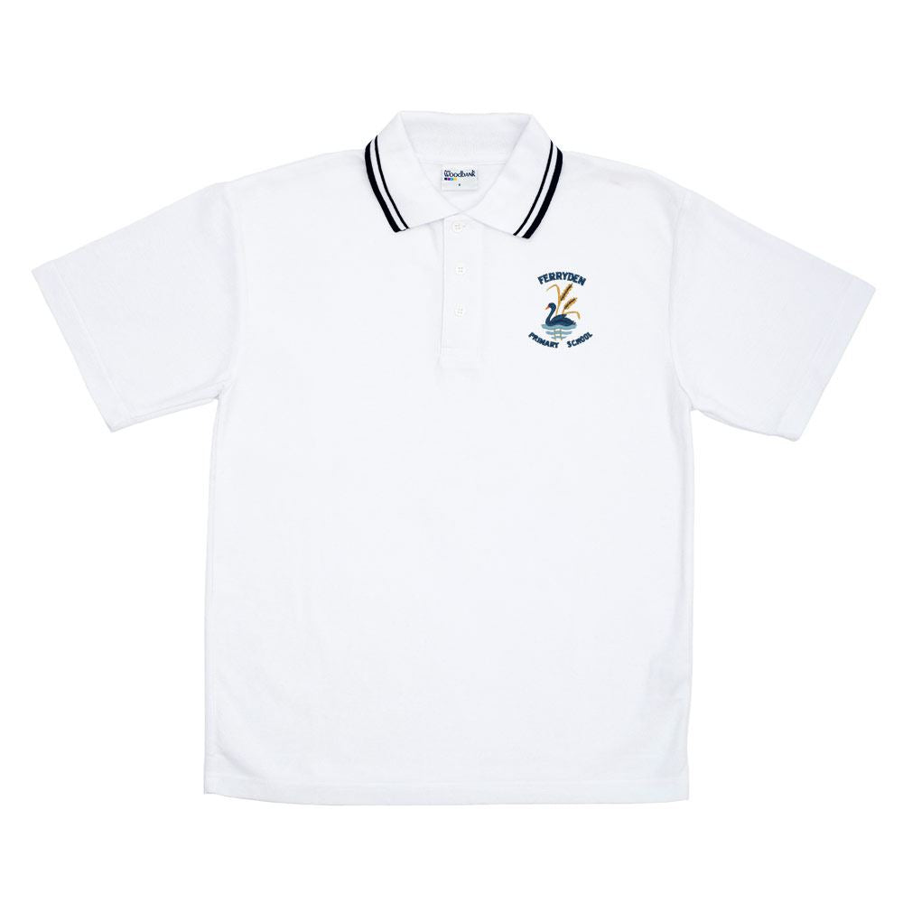 Ferryden Primary Trimmed Polo White/Navy