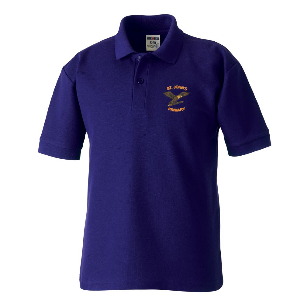 St Johns Primary Stevenston Poloshirt Purple