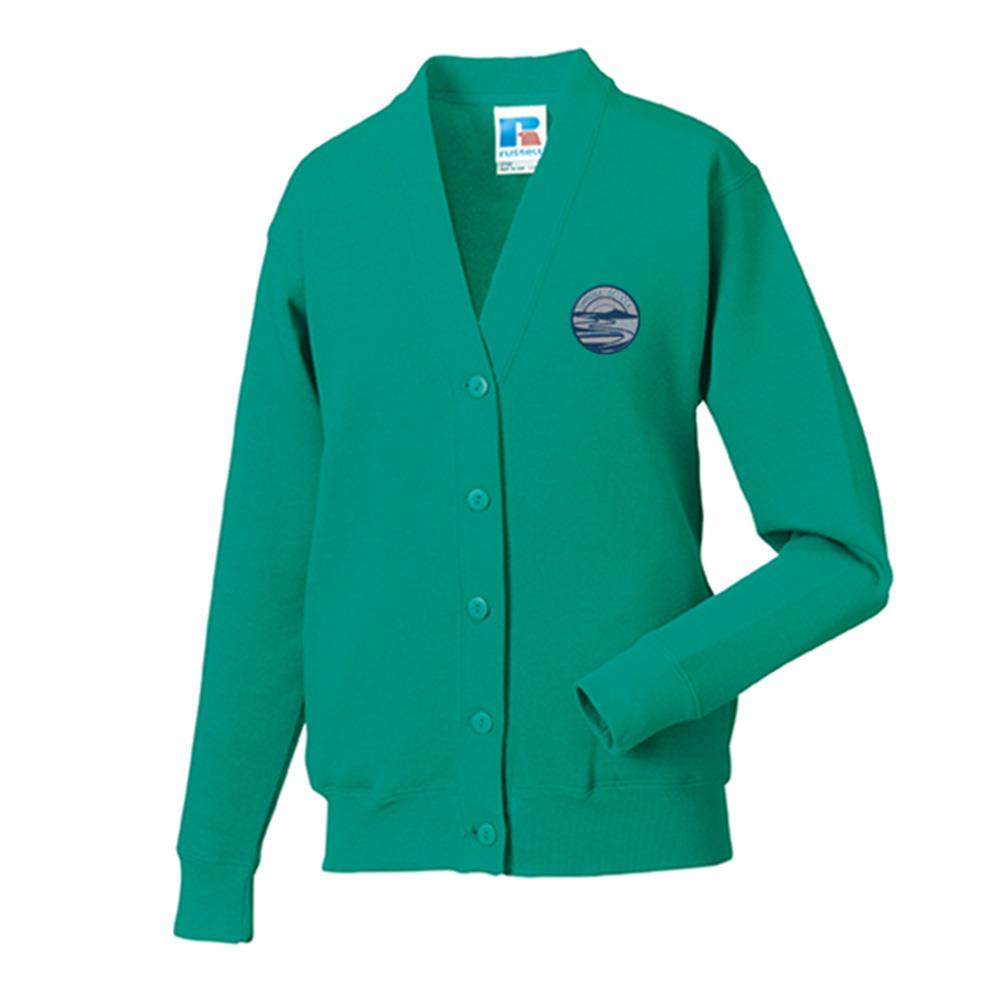 Jade green 2024 cardigan school