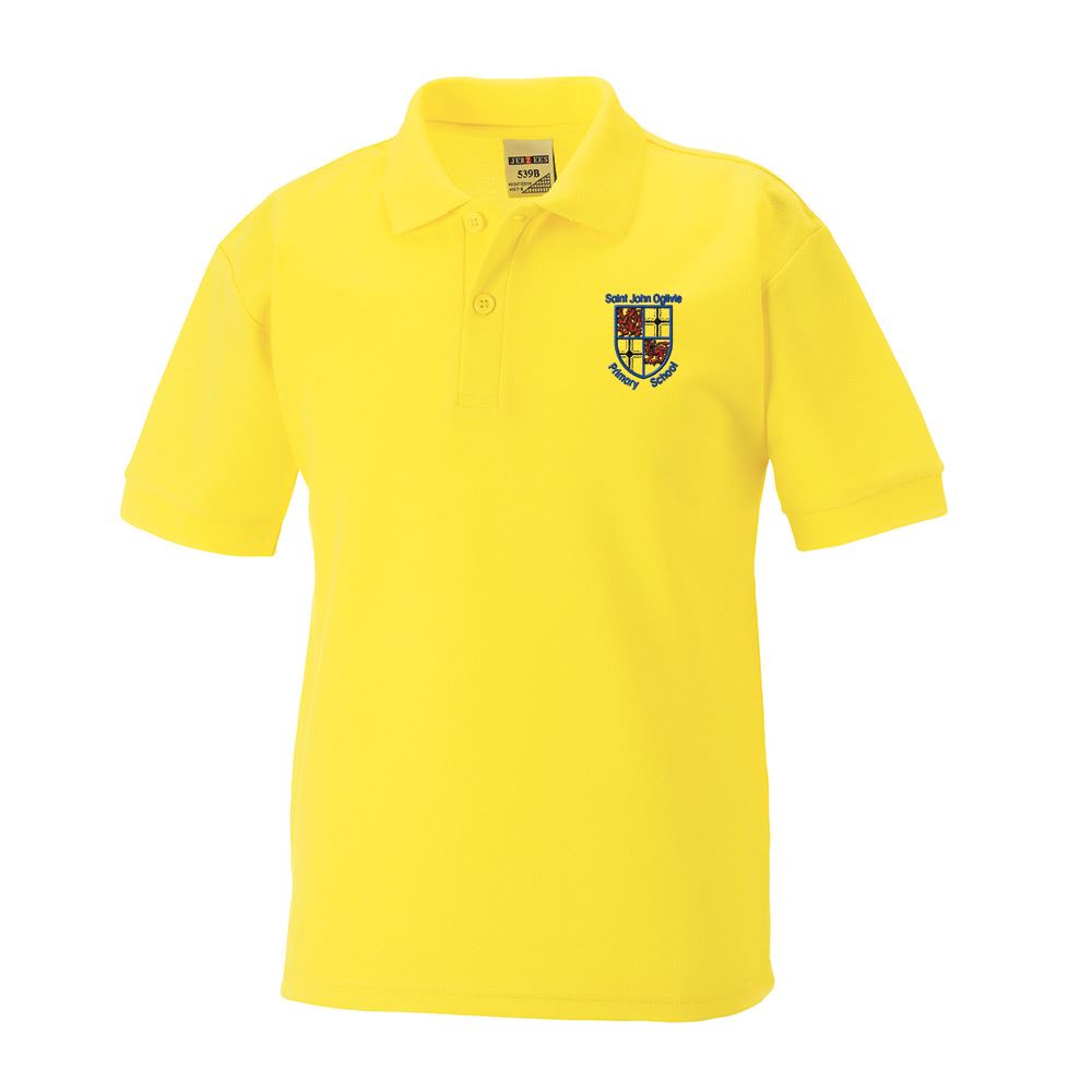 St John Ogilvie Primary Livingston Poloshirt Yellow