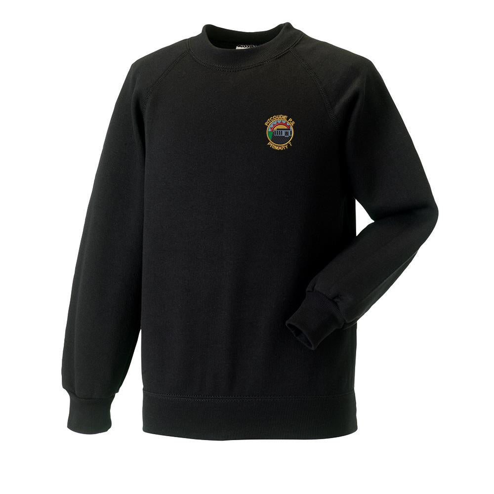 Pitcoudie Primary Crew Neck Sweatshirt Black (Primary 7)