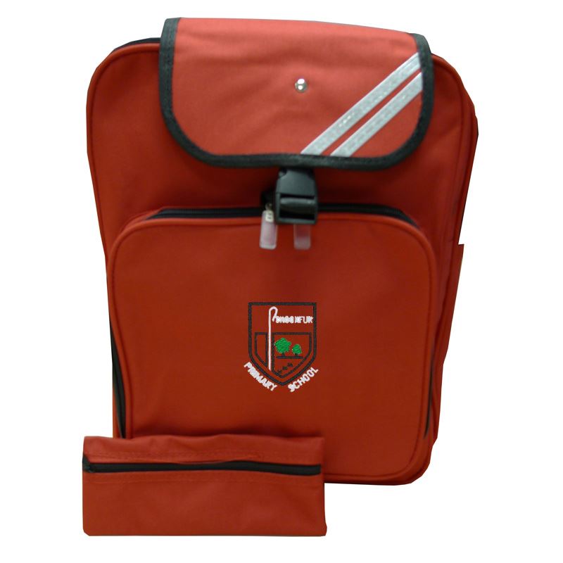 Crookfur Primary Junior Backpack Red