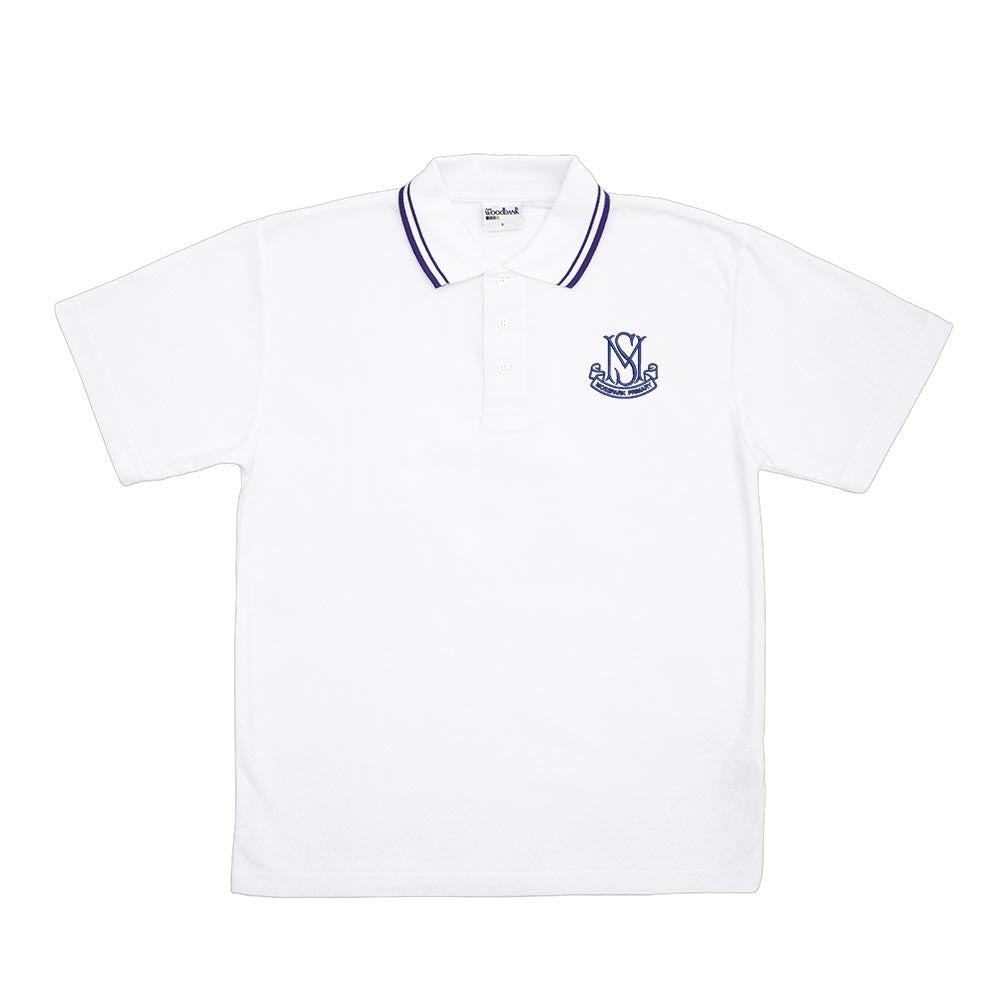 Mosspark Primary Trimmed Polo White/Navy