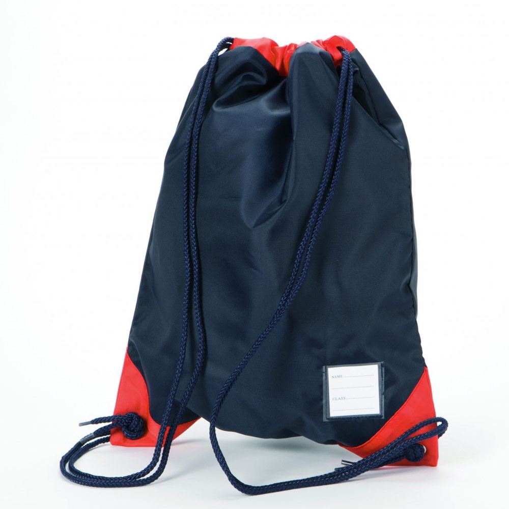 Banchory Primary Contrast Gym Bag Navy/Red