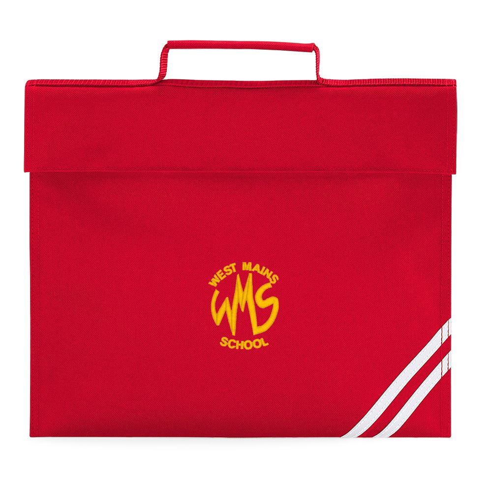 West Mains Book Bag Red