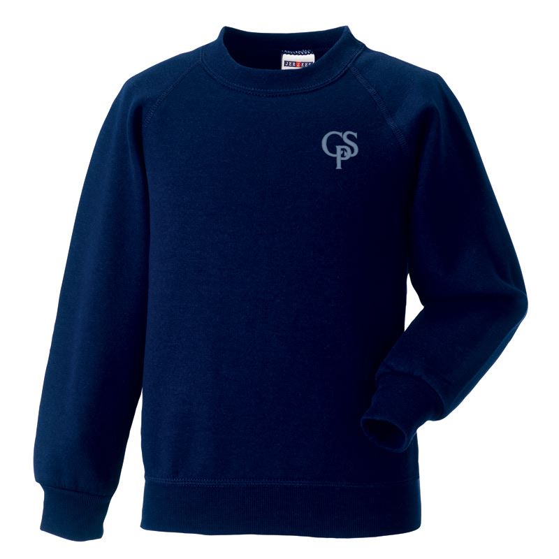 Crombie Primary Crew Neck Sweatshirt (Primary 7) Navy