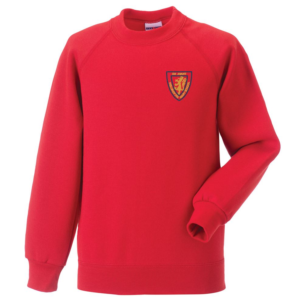 Wellshot Primary Crew Neck Sweatshirt Red (Primary 7)