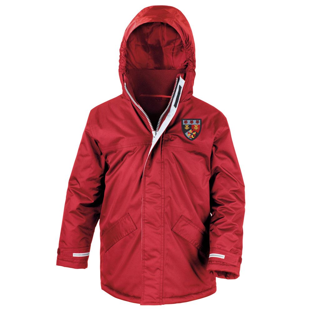 Clober Primary Core Kids Winter Parka Red