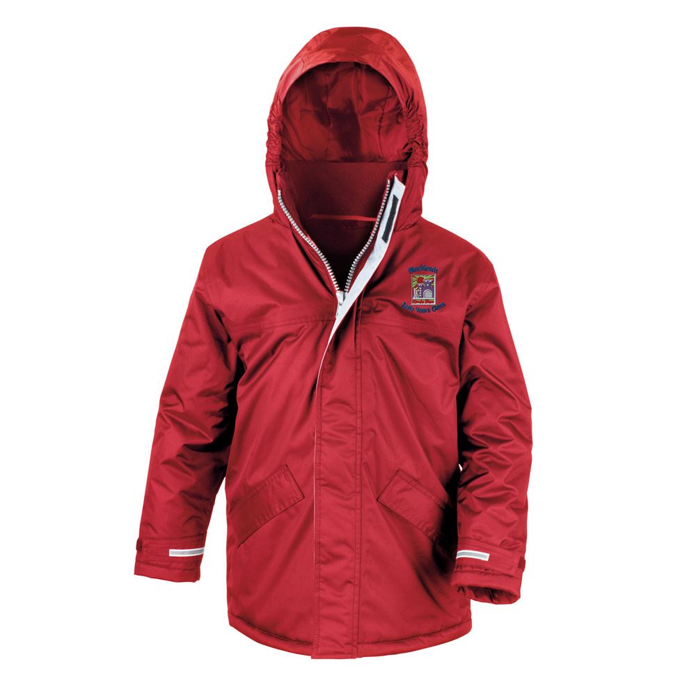 Blacklands Early Years Class Core Kids Winter Parka Red